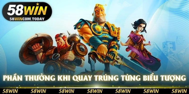 Phần thưởng riêng khi quay trúng của từng biểu tượng 